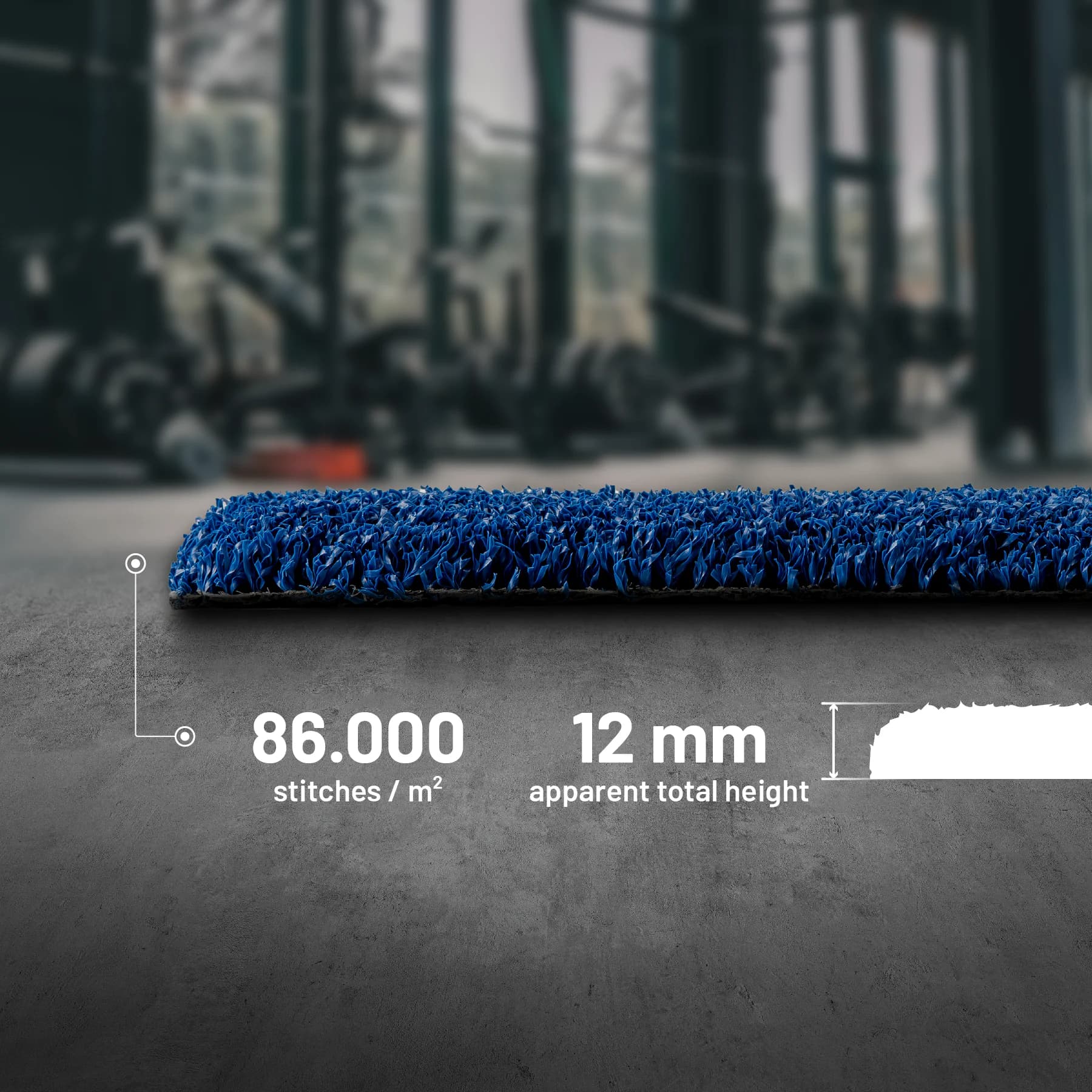 Valhalla One — 86,000 stitches/m² density and 12 mm visible pile height
